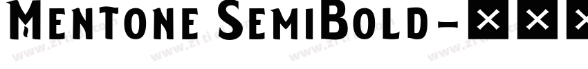 Mentone SemiBold字体转换